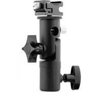 BlesConi Adaptador de montaje para paraguas Flash Hot Shoe con zapata fría para estudio fotográfico