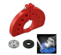 BlesConi Afilador de brocas para amoladora angular, herramienta portátil para brocas HSS y cobalto, 11,5 x 12,5 cm (rojo)