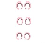 BlesConi Almohadillas de silicona suave compatibles con auriculares, repuesto lavable para un mejor sonido (rosa)