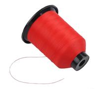 BlesConi Alta resistencia 150D Nylon Rod Guide Ring Binding Thread, 0.13mm Diámetro Caña de pescar Mantenimiento y línea de envoltura DIY (rojo)