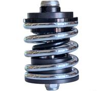 BlesConi Amortiguador trasero de resorte de 158 g para línea de aire acondicionado Brompton, suspensión plegable de acero de aleación, parte de amortiguación de vibraciones (plata)