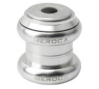 BlesConi Auriculares de bicicleta de 34-34 mm, copa de dirección sin rosca integrada de 1-1/8 pulgadas con rodamientos dobles sellados para ciclismo de carretera, aleación (plata)