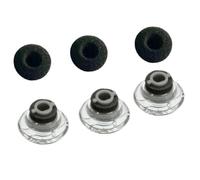 BlesConi Auriculares de silicona de repuesto para Plantronics Voyager Legend UC, tapones intraurales con aislamiento de sonido con esponja, paquete de 3 (L/M/S)