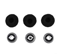 BlesConi Auriculares de silicona de repuesto para Plantronics Voyager Legend UC, tapones intraurales con aislamiento de sonido con esponja, paquete de 3 (L/M/S)