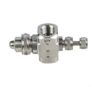 BlesConi Boquilla atomizadora de aire, salida de niebla ajustable, acero inoxidable 304, para riego y refrigeración de mangueras de jardín (A)