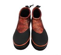 BlesConi Botas de pesca para hombres y mujeres, vadeo de roca, playa, camping, senderismo, suela de fieltro de neopreno de 3 mm, picos de acero antideslizantes para naranja