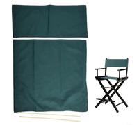 BlesConi Canvas - Juego de fundas de repuesto para sillas de directores, color verde oscuro