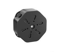 BlesConi Carrete de cable para pesca y buscador de peces, soporte de pantalla ABS de acero inoxidable, color negro (grande)