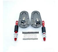 BlesConi Cerradura de capó, aspecto de fibra de carbono, cubierta de motor de plástico, juego de pestillo para coches de carreras, ajuste seguro