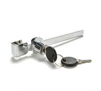 BlesConi Cerradura de puerta corredera de vidrio con llave para vivario de reptiles, terrario y vitrina (4-8 mm)