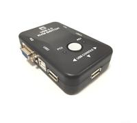 BlesConi Conmutador KVM USB 2.0 de 2 puertos para monitor VGA, resolución 1920x1440, para Windows para Unix para Linux