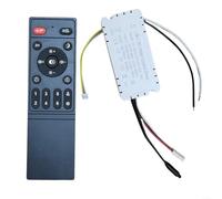 BlesConi Control remoto inversor de luz del ventilador con receptor, atenuación continua y ajustes de 6 velocidades, kit de controlador de conversión de frecuencia infrarroja (control remoto