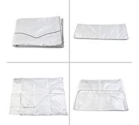 BlesConi Cubierta plateada para lavadoras y secadoras de carga frontal, material Oxford con reflejo UV, protector resistente a la humedad para una mayor vida útil (XL)