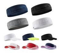 BlesConi Diadema para correr al aire libre, visera deportiva transpirable que absorbe el sudor para fitness, gorra de poliéster para hombres y mujeres, accesorio de ejercicio ventilado