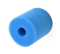 BlesConi Esponja de filtro de piscina tipo H de 10,2 x 9 cm, cartucho lavable azul para reemplazo de espuma reutilizable Intex (4 piezas)