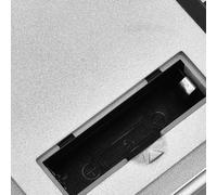 BlesConi Expositor giratorio eléctrico para joyería y productos digitales, funciona con energía solar, rotación de 360°, ABS, 10 x 10 x 4 cm, bandeja de 9 cm