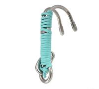 BlesConi Gancho de buceo de doble extremo de acero inoxidable 316 para estabilidad subacuática, buceo para gancho de deriva con cordón de alta resistencia (azul claro)