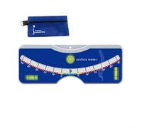 BlesConi Herramienta de medición de escoliosis Medidor de curvatura espinal compacto con bolsa de almacenamiento para detección temprana (azul)