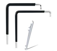 BlesConi Herramientas de ajuste de ventana cromadas que incluyen hexagonal de 4 mm, para llave y llave T15 Star, kit esencial para una alineación precisa del marco
