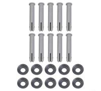 BlesConi Juego de pines y juntas de repuesto para piscinas de acero eléctrico, 65 mm de largo, compatible con múltiples modelos de marco como 15428 5618X 56966 (10 juegos)