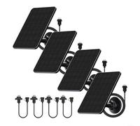 BlesConi Kit de panel solar de 4 W para Blink Outdoor 2K Plus/XT3/XT2, IP65 resistente al agua, paquete de 4 unidades con cable de 13 pies y soporte