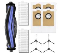 BlesConi Kit de piezas de repuesto para Lefant M5 Pro M5 Max M5 con bolsa de polvo de filtro de cepillo de rodillo