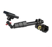 BlesConi Kit de selfie para manillar de bicicleta con tornillo de 1/4 pulgadas, soporte de teléfono de aluminio CNC, rotación de 360 grados para barras redondas y planas para barras de 28 a 50 mm de