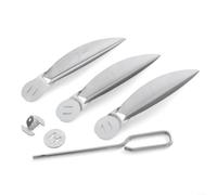 BlesConi Kit de sistema de limpieza de un solo toque para piezas de repuesto de parrilla Weber 7444, fácil mantenimiento para barbacoa de carbón al aire libre, resistente de 22-1/2 pulgadas