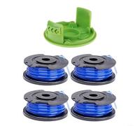 BlesConi Línea de carrete de césped de 1,65 mm, 16 pies para piezas de recortadora Greenworks 24V serie G24LT (4+1)