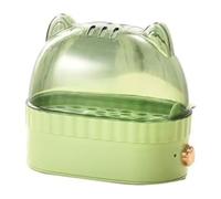 BlesConi Mini olla inteligente para huevos duros con apagado automático, caldera compacta de 2 huevos para cocina, dormitorio, caravana (manos verdes)