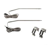 BlesConi Paquete de 2 sondas de temperatura de repuesto de acero inoxidable 304 con clip para ThermoPro TP25 TP27 punta de paso preciso para asar al aire libre, hornear, herramienta de cocina (2