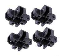 BlesConi Paquete de 4 conectores centrales de toldo para cenador, cubo de plástico de 4 vías para tubos cuadrados de 34 x 34 mm, junta estable para marco de toldo de tienda de campaña (cuatro