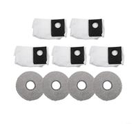 BlesConi para Eureka J15 Max para kit de accesorios de ultra aspiradora con almohadillas de microfibra y bolsas de polvo antiobstrucción, piezas de repuesto fáciles de instalar para hogares de