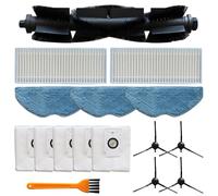 BlesConi Para EZVIZ RE4 Plus RE5 Plus Kit de piezas de repuesto Filtro de cepillo principal Fregona Bolsas de limpieza (A)