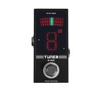 BlesConi Pedal de afinador cromático compacto para guitarra y bajo, unidad de efectos metálicos True Bypass con pantalla HD para la serie M-MAVE