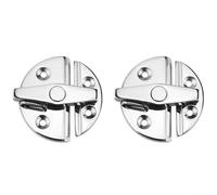 BlesConi Pestillo giratorio de acero inoxidable 316 pulido para escotillas marinas, puertas de barco y gabinetes de consola, hardware de barco a prueba de agua salada (2 piezas)