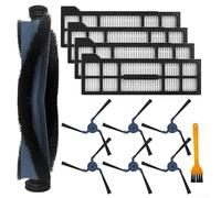 BlesConi Pieza de repuesto para aspiradoras Eufy X10 PRO y Omni, kit de cepillos laterales con cepillo de limpieza