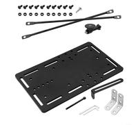 BlesConi Placa de extensión de horquilla delantera de bicicleta GRAVEL, portaequipajes de aleación con límite de carga de 15 kg, soporte de carga resistente al calor para ciclismo