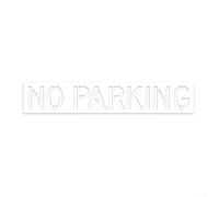 BlesConi Plantilla de silicona reutilizable para no estacionar, letras de 12 pulgadas de alto para asfalto, hormigón, bordillos, carril de fuego, plantilla de marcado de carril de incendios, 89