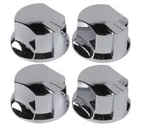 BlesConi Pomo de horno para parrilla de barbacoa, perilla de repuesto para estufa de gas de 48 mm con núcleo plano de 8 mm, acabado galvanizado ABS resistente al calor