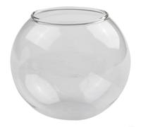 BlesConi Recipiente de vidrio transparente con apertura de agujero para plantas de aire, velas de té, adorno de relleno para decoración de celebración de oficina en casa, 12 cm (C)