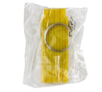 BlesConi Regla plegable portátil de 50 cm con llavero, herramienta de medición multiusos de doble cara (amarillo)