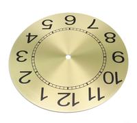 BlesConi Repuesto de esfera de reloj de 243 mm, aluminio dorado con números arábigos para proyectos de reloj de pared de cuarzo