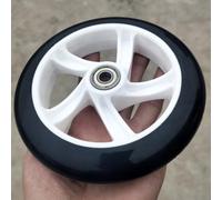 BlesConi Rueda de repuesto para rodamientos 608, ruedas de poliuretano y polipropileno de bajo ruido para cochecito, silla de ruedas, carrito de 8 mm de diámetro interior