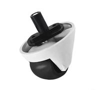 BlesConi Rueda delantera robusta para Roborock para QREVO Curv CurvX Edge para SAROS 10 Robot Aspiradora Pieza de repuesto Acción de deslizamiento suave