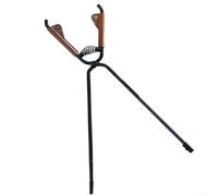 BlesConi ShineTrip - Póquer de fuego para acampar al aire libre, acero al carbono, 8 mm, mango plegable con funda de cuero, apertura de mandíbula de 0 a 197 mm