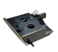 BlesConi Soporte para taza de agua, consola central para Transporter T5 y Camper 2009-2015, ABS negro + reemplazo de metal (gris)