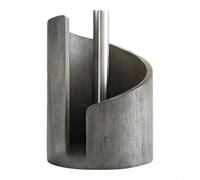 BlesConi Soporte para toallas de papel de encimera hecho de madera maciza, soporte simple para rollo de cocina para almacenamiento organizado y decoración (C)