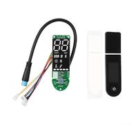 BlesConi Tablero de control de scooter eléctrico y cubierta de salpicadero, panel de pantalla digital compacto con interruptor para scooters deportivos al aire libre (B)