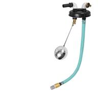 BlesConi Tapa de contenedor negra IBC DN150 para ventilación integrada y sistema de sobrellenado para cosecha de lluvia